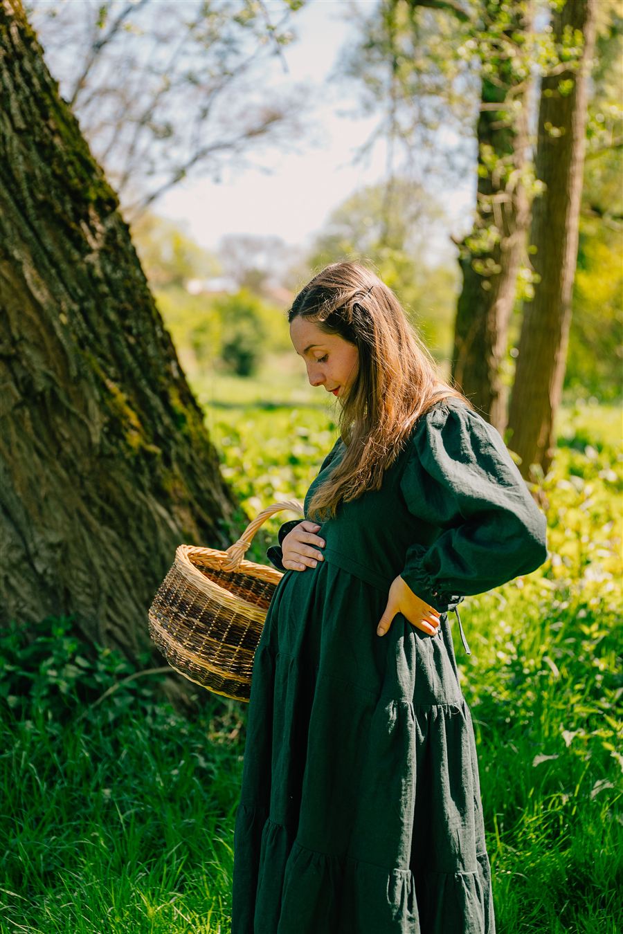 Robe Ampla mater forêt profonde, portée enceinte